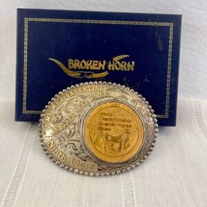 Vogt 1/10 10K Sterling AQHA 1986 World Show Amateur Aged Mares 9th Buckle